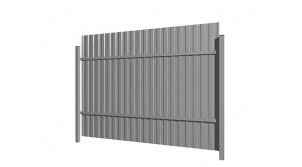 Профнастил для ограждений — объект 5